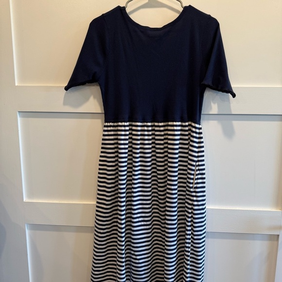 Navy Striped Ship'n Shore Sport Dress - Picture 7 of 7